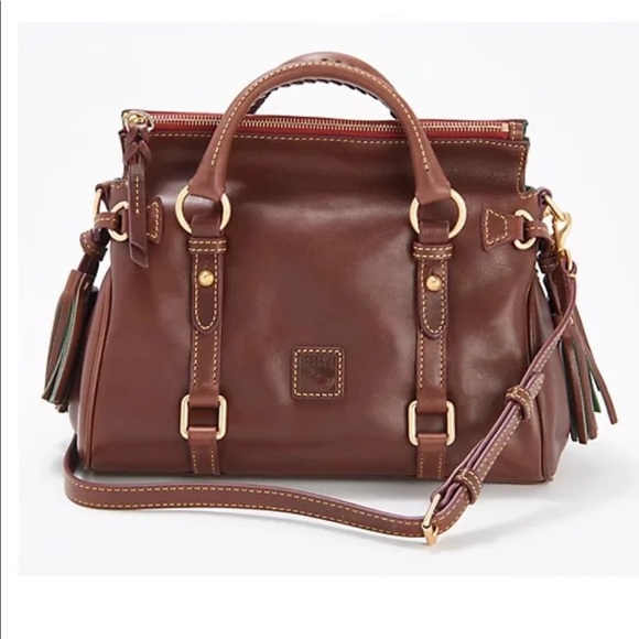 Dooney & Bourke florentine small satchel chestnut - Picture 2 of 9